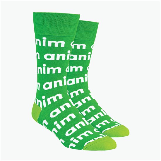 Step & Repeat Logo Woven Knit Dress Socks
