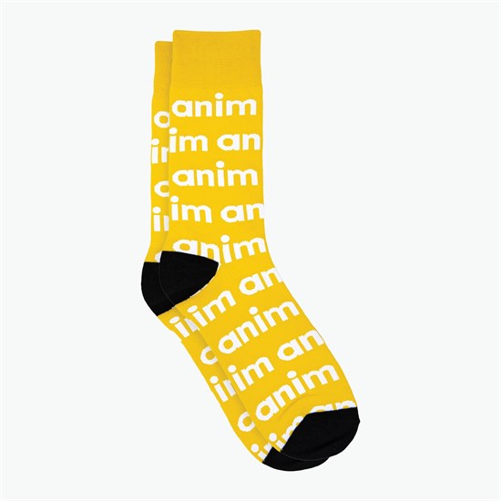 Step & Repeat Logo Woven Knit Dress Socks