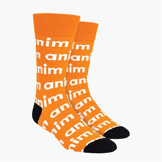 Step & Repeat Logo Woven Knit Dress Socks