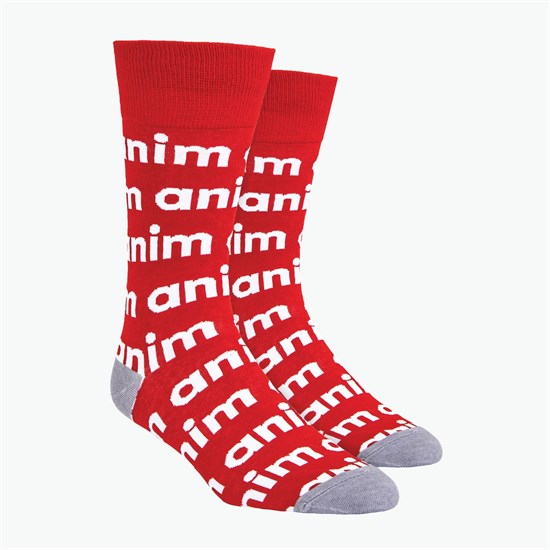 Step & Repeat Logo Woven Knit Dress Socks