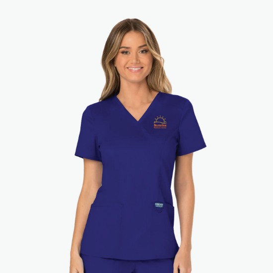 Cherokee® Workwear Revolution Mock Wrap Scrub Top - Women's