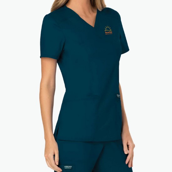 Cherokee® Workwear Revolution Mock Wrap Scrub Top - Women's