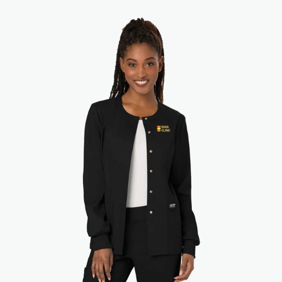 Cherokee® Workwear Revolution Snap Front Scrub Jacket - Women's