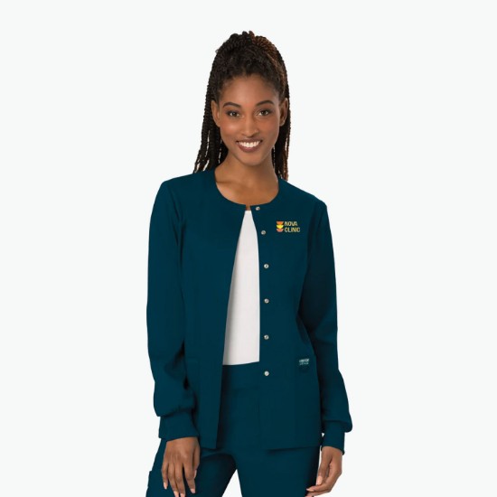 Cherokee® Workwear Revolution Snap Front Scrub Jacket - Women's