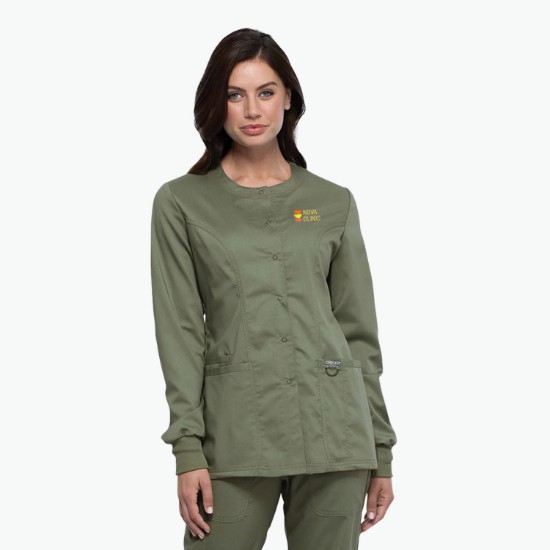 Cherokee® Workwear Revolution Snap Front Scrub Jacket - Women's