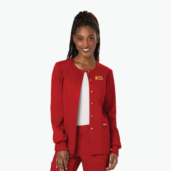 Cherokee® Workwear Revolution Snap Front Scrub Jacket - Women's
