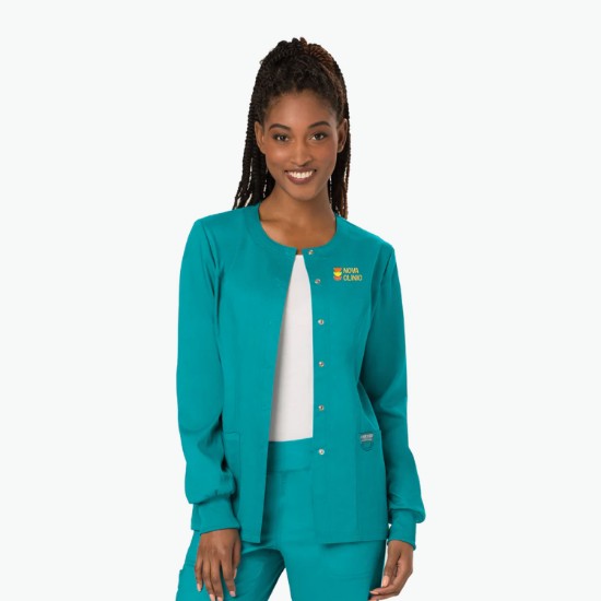 Cherokee® Workwear Revolution Snap Front Scrub Jacket - Women's
