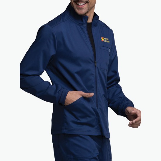 Cherokee® Workwear Revolution Zip Front Scrub Jacket - Men's
