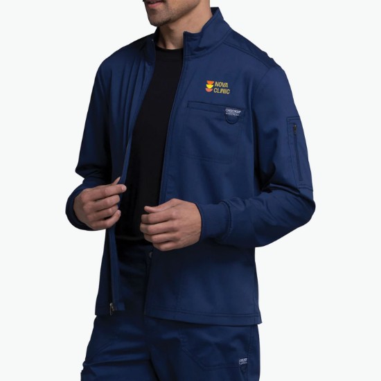 Cherokee® Workwear Revolution Zip Front Scrub Jacket - Men's