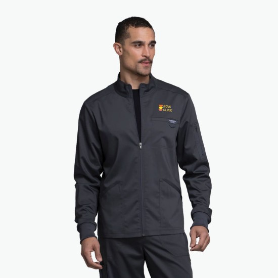 Cherokee® Workwear Revolution Zip Front Scrub Jacket - Men's