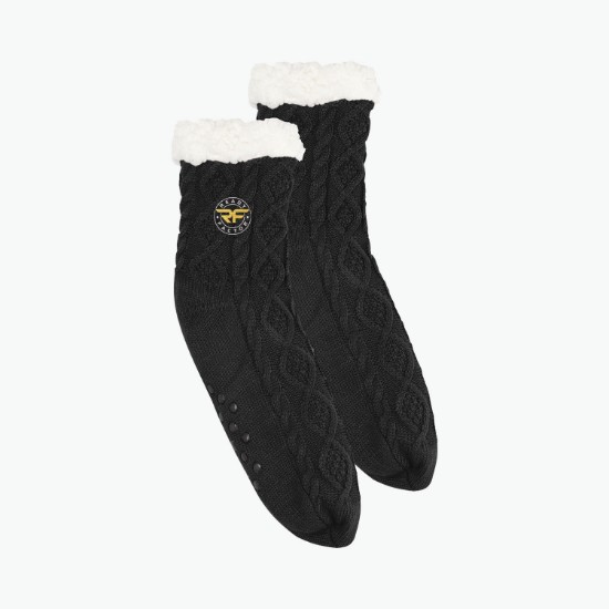 Cozy Cable Knit Slipper Socks