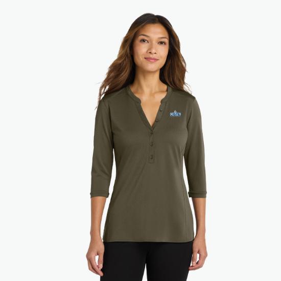 Port Authority UV Choice Pique Henley - Women's