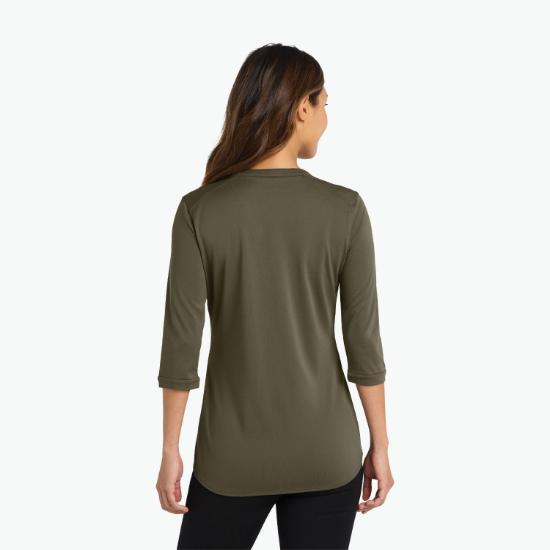 Port Authority UV Choice Pique Henley - Women's