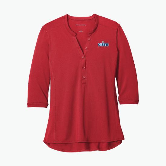Port Authority UV Choice Pique Henley - Women's