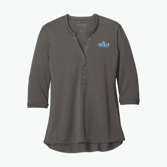 Port Authority UV Choice Pique Henley - Women's