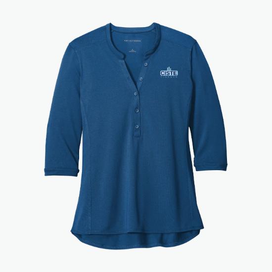Port Authority UV Choice Pique Henley - Women's