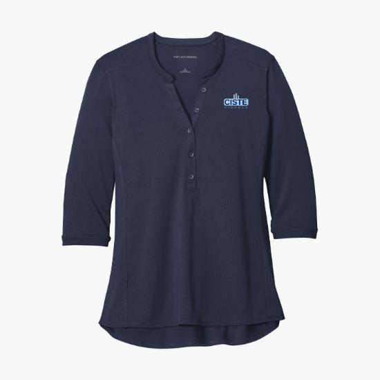 Port Authority UV Choice Pique Henley - Women's