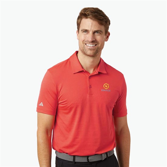 Adidas Textured Stripe Polo - Men's