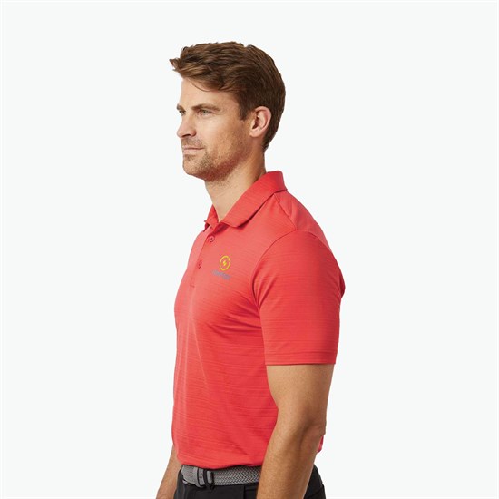Adidas Textured Stripe Polo - Men's