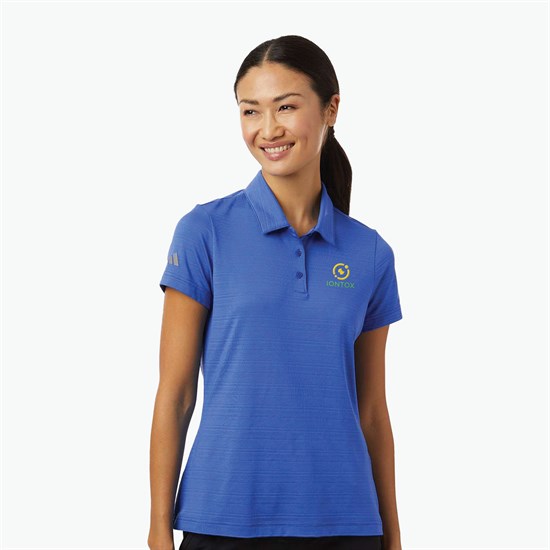 Adidas Textured Stripe Polo - Women's