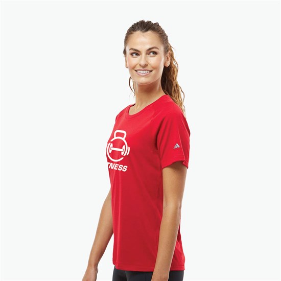 Adidas Cotton Blend T-Shirt - Women's - Silkscreened