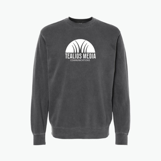 Independent Trading Pigment Dyed Crewneck Sweatshirt - Silkscreened