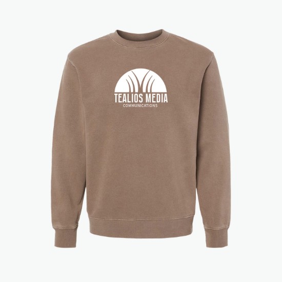 Independent Trading Pigment Dyed Crewneck Sweatshirt - Silkscreened