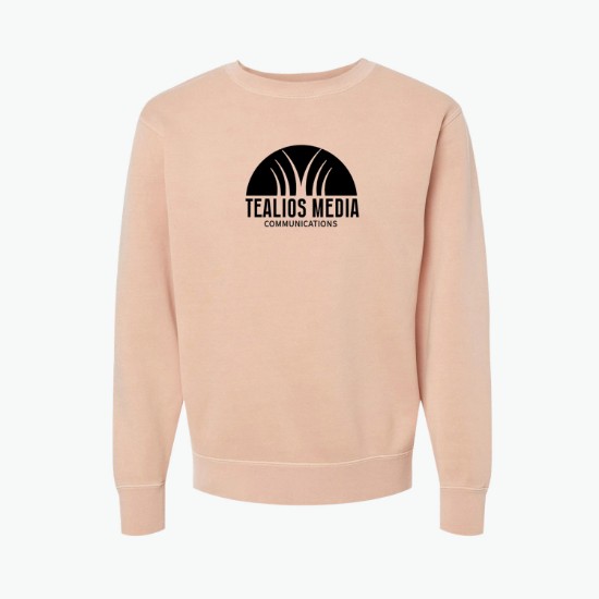 Independent Trading Pigment Dyed Crewneck Sweatshirt - Silkscreened