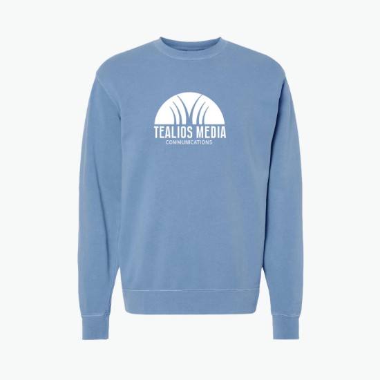 Independent Trading Pigment Dyed Crewneck Sweatshirt - Silkscreened