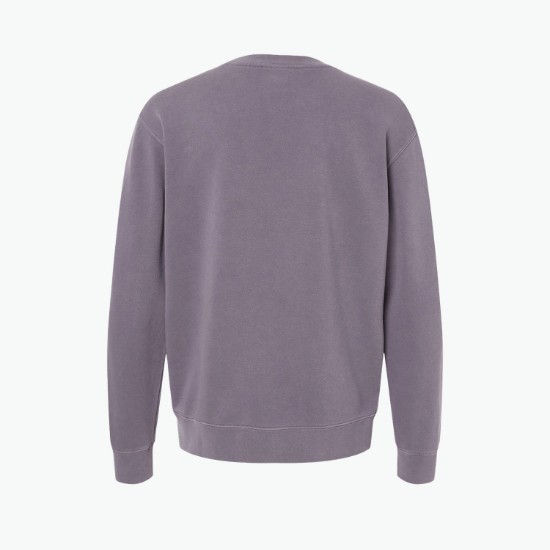 Independent Trading Pigment Dyed Crewneck Sweatshirt - Silkscreened