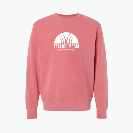 Independent Trading Pigment Dyed Crewneck Sweatshirt - Silkscreened