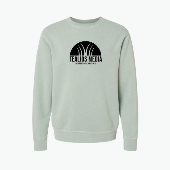 Independent Trading Pigment Dyed Crewneck Sweatshirt - Silkscreened