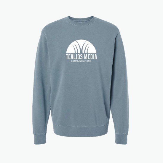 Independent Trading Pigment Dyed Crewneck Sweatshirt - Silkscreened