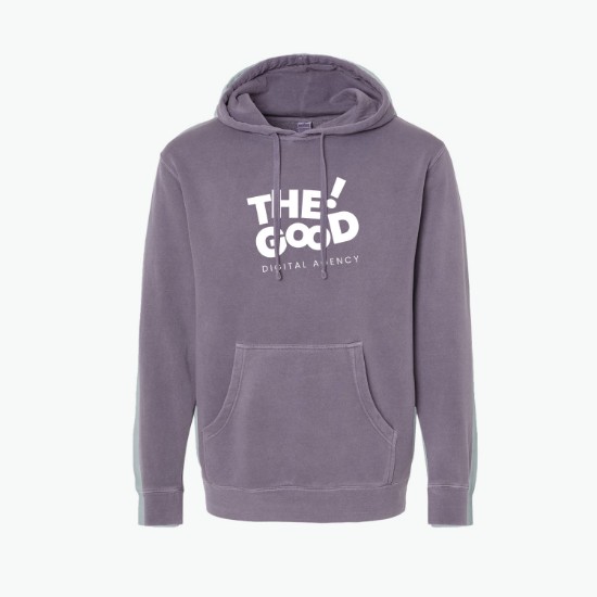 Independent Trading Pigment Dyed Hooded Sweatshirt - Silkscreened