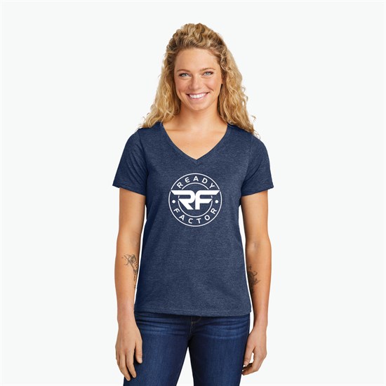 Volunteer Knitwear USA Made Daily V-Neck Tee - Women's - Silkscreened