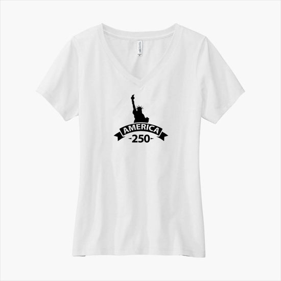 Volunteer Knitwear USA Made Daily V-Neck Tee - Women's - Silkscreened