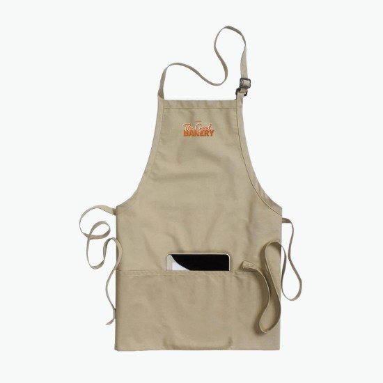 Cotton Blend 3-Pocket Bib Apron