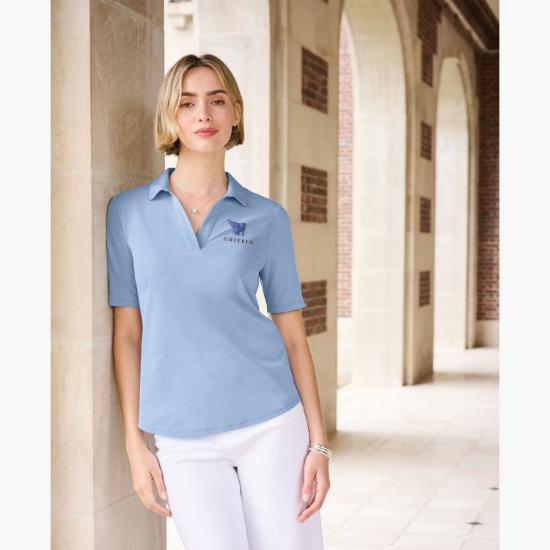 Brooks Brothers Pinpoint Pique Polo - Women's