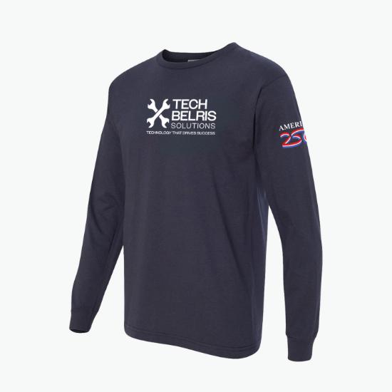 America250™  USA Made Bayside Long Sleeve T-Shirt