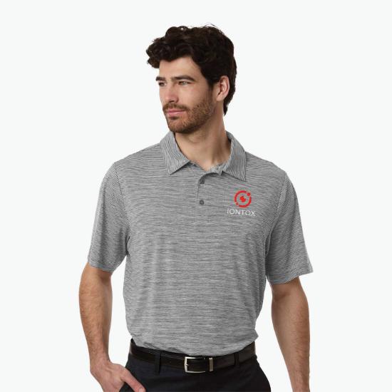 Relay Heathered Stripe Polo - Men's