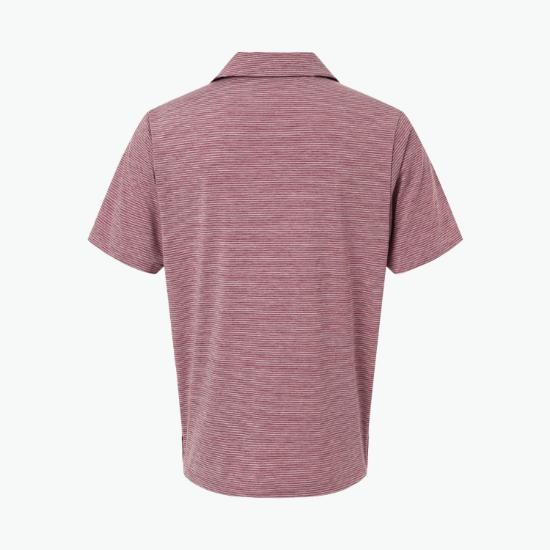 Relay Heathered Stripe Polo - Men's