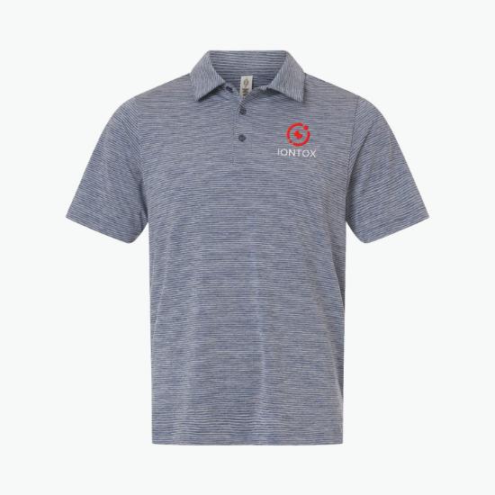 Relay Heathered Stripe Polo - Men's