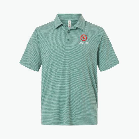 Relay Heathered Stripe Polo - Men's