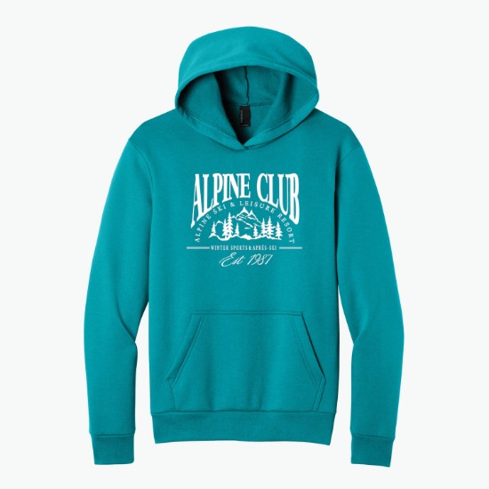 Port & Co Easy Fleece Hooded Sweatshirt - Silkscreened