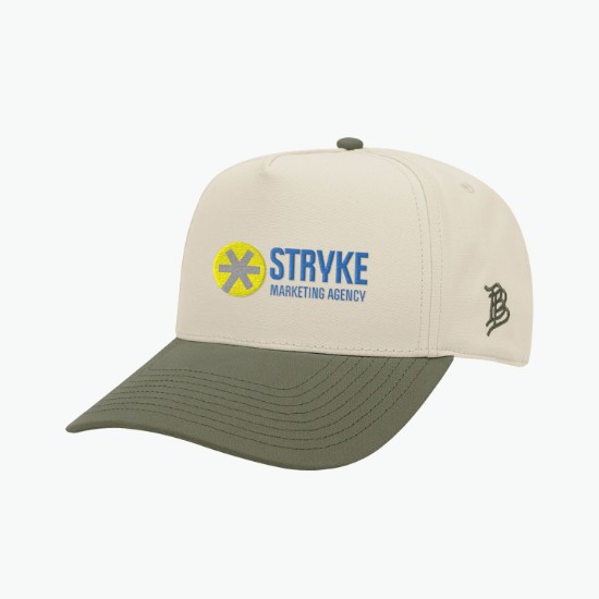 Branded Bills Bare Curved Two-Tone Canvas Cap