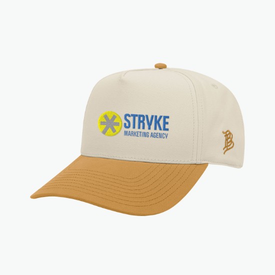 Branded Bills Bare Curved Two-Tone Canvas Cap