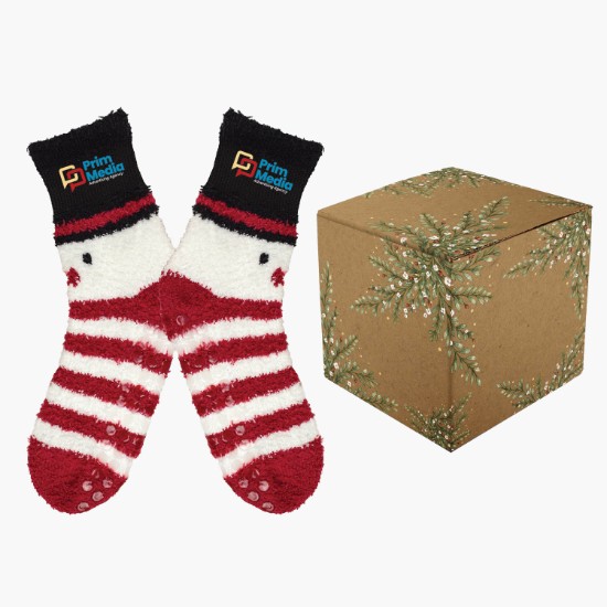 Holiday Fuzzy Socks & Gift Box