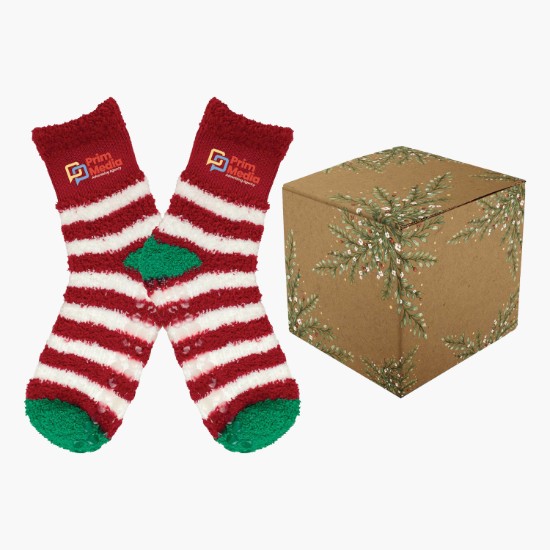 Holiday Fuzzy Socks & Gift Box