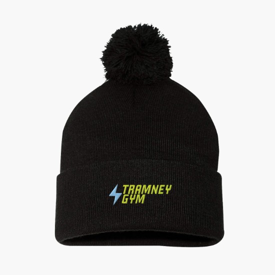 Sportsman Pom Pom Cuffed Beanie