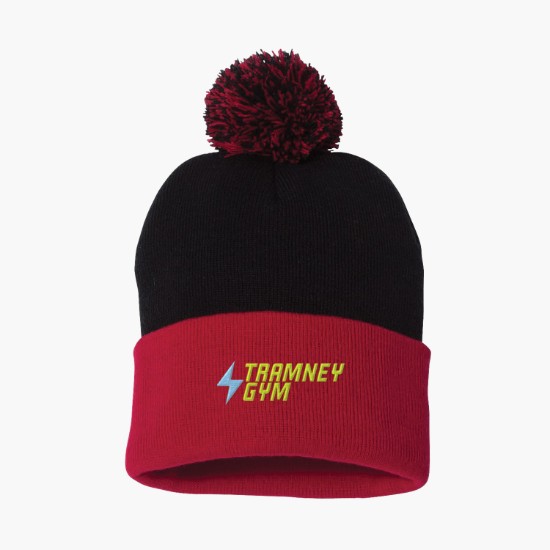 Sportsman Pom Pom Cuffed Beanie